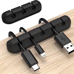 Amazon Venta caliente alambre almacenamiento Cable de silicona organizador cable de datos cubierta protectora velcro soporte de cable de nylon