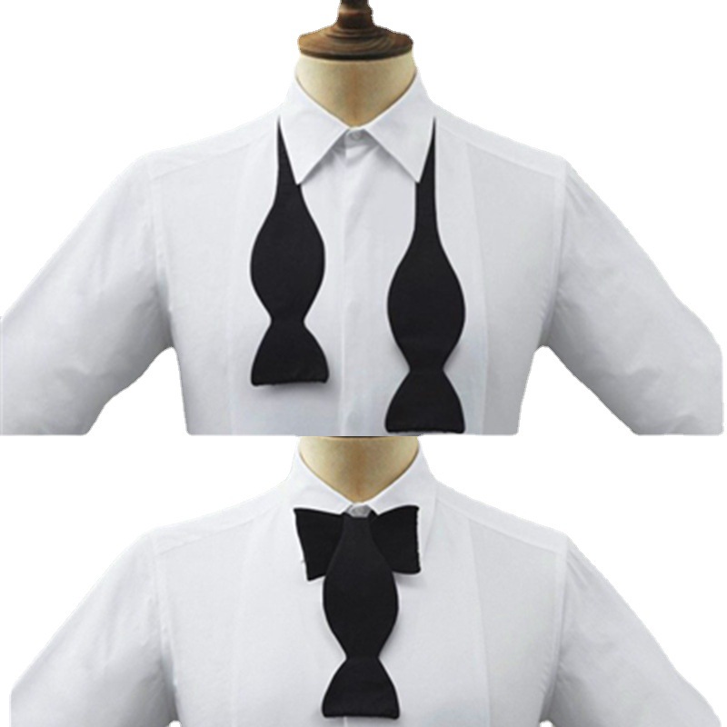 Gourd bow tie formal hand tie bow tie lazy bow tie performance bow tie wholesale British solid color