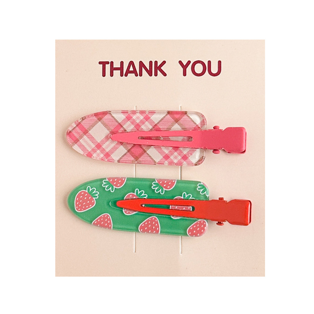 Sweet love wave point strawberry fruit seamless side bangs broken hairpin girl heart to send girlfriends wholesale new_voghion.com