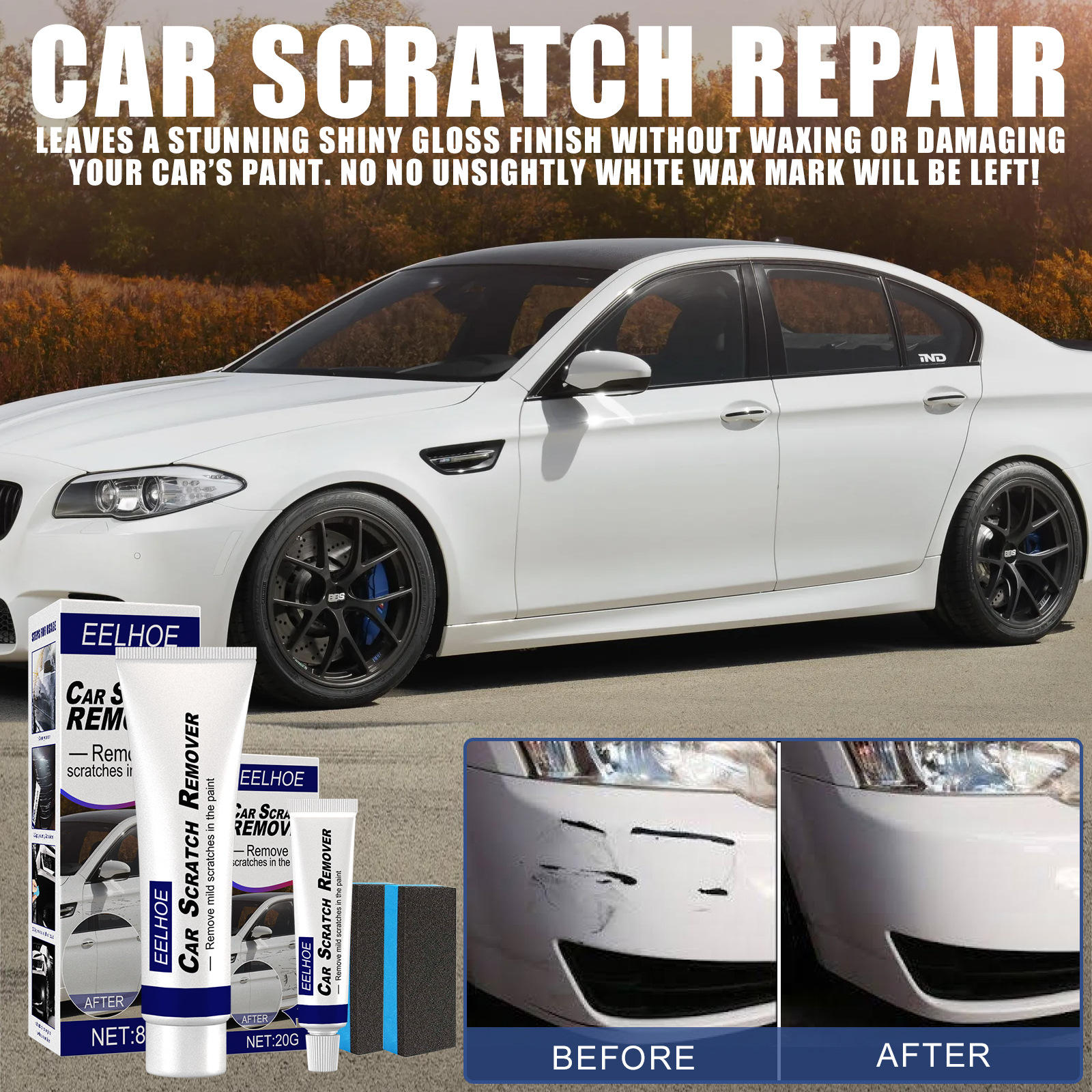 EELHOE paint car Mark repair abrasive car scratch repair wax car polishing wax repair paint repair agent