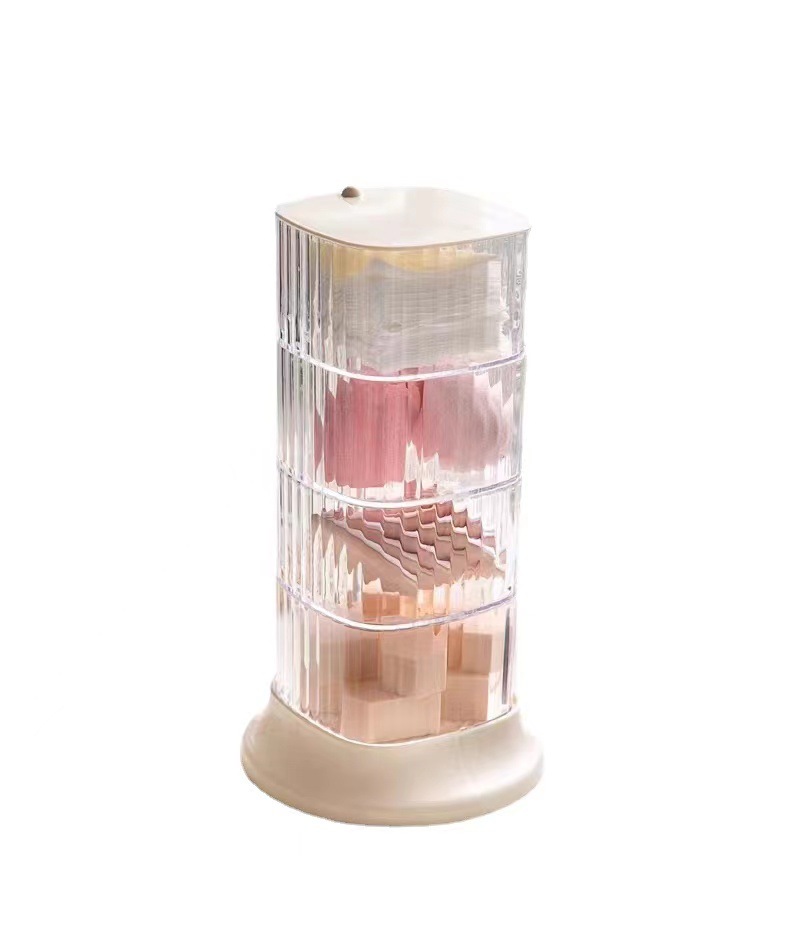 Rotating storage box for hairpin hair accessories hair rope hair ring storage beauty egg storage jewelry ring storage dust box