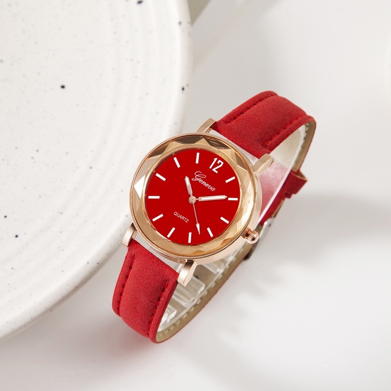 Wish新品腕时计シンプルスケールつや消しベルト腕时计レディースクォーツ时计レディース时计watch|undefined