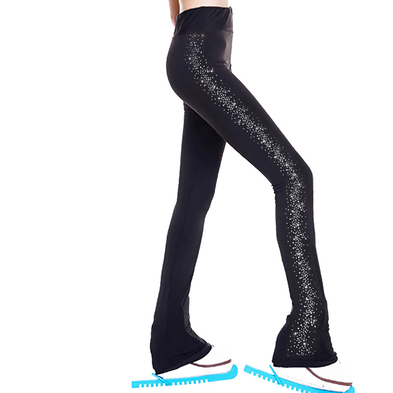 LIUHUO Figure Skating Training Pants Children's Skating Pants Women's Figure Skating Training Clothes Skating Pants Fleece-lined Waterproof