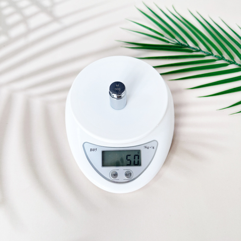 Cross-border B05 electronic scale household kitchen scale small baking weighing food scale 5kg high precision coffee scale