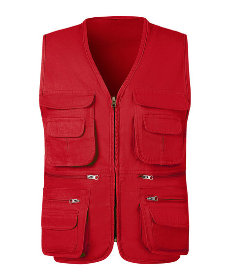 Middle-aged and elderly vest spring and autumn Leisure outdoor vest manufacturer plus size multi-pocket photography cotton vest men's 11#