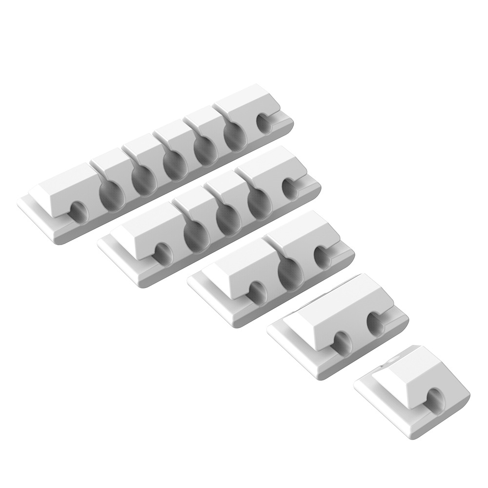 Factory direct porous storage silicone desktop organizer line card data cable hub seamless self-adhesive Winder
