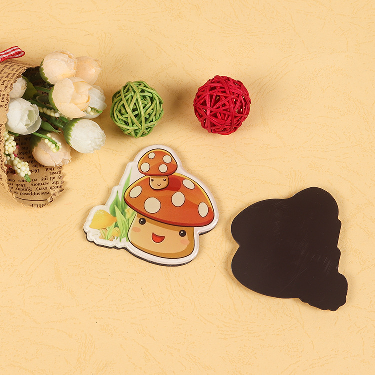 Crystal acrylic epoxy refrigerator Cartoon Cartoon mushroom refrigerator sticker epoxy refrigerator sticker