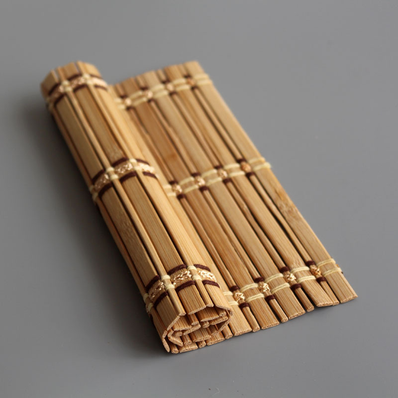 Source Factory Bamboo Waterproof Tea Mat Tea Mat Vintage Square Dry Tea Cup Mat Heat Insulation Mat Home Bamboo Mat