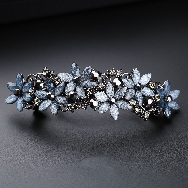 Hairpin Back Head Horizontal Clip Large One-word Spring Clip Mother Hairpin Rhinestone Top Clip Ponytail Clip Headwear Disc Hair_voghion.com