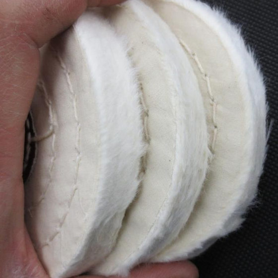 White cloth wheel Pearl cotton cloth wheel flannel wheel polishing jewelry stainless steel mirror polishing wheel for table Mill