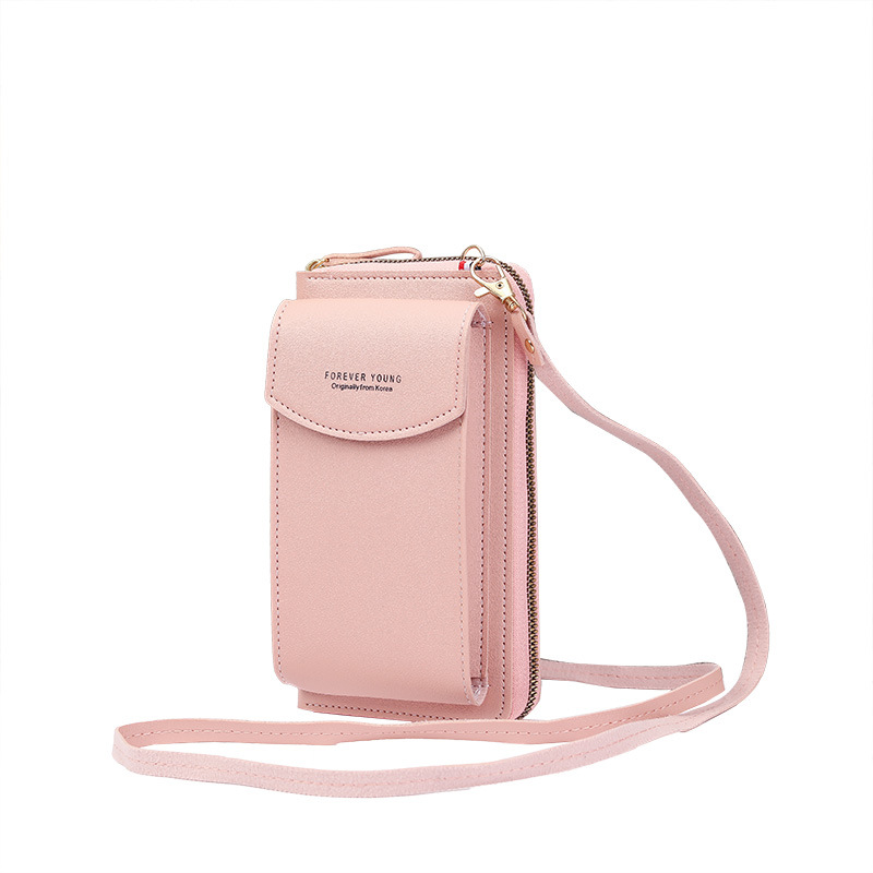 2021 New Large Capacity Mobile Phone Bag Small Shoulder Crossbody Zipper Bag Multifunctional Long Clutch Bag Women's Wallet