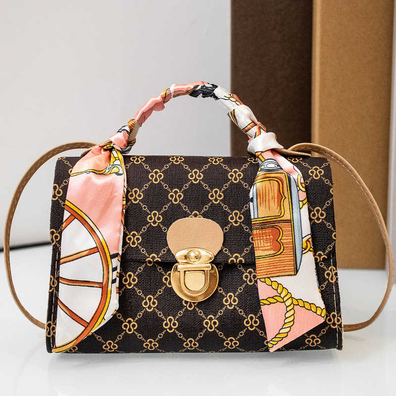 2022レディースhandbag清新で甘い斜めのバッグ夏の対外貿易バッグの花の生地の小さい方のバッグ|undefined