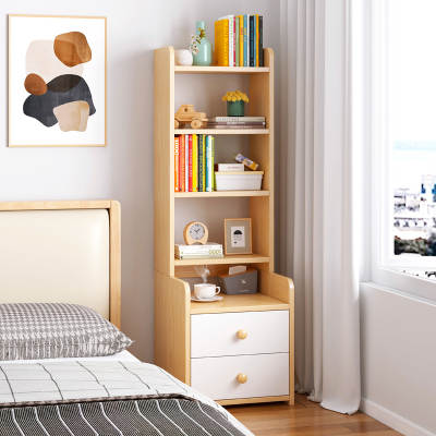 Bedside Table Simple Modern Bedroom Heightening ins-style Multi-function Bedside Cabinet Small Storage Simple Storage Rack