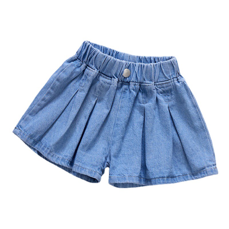 Children's clothing children's pants wholesale supply summer girls' Western style Denim shorts 3-12 years old children's Korean style Denim shorts