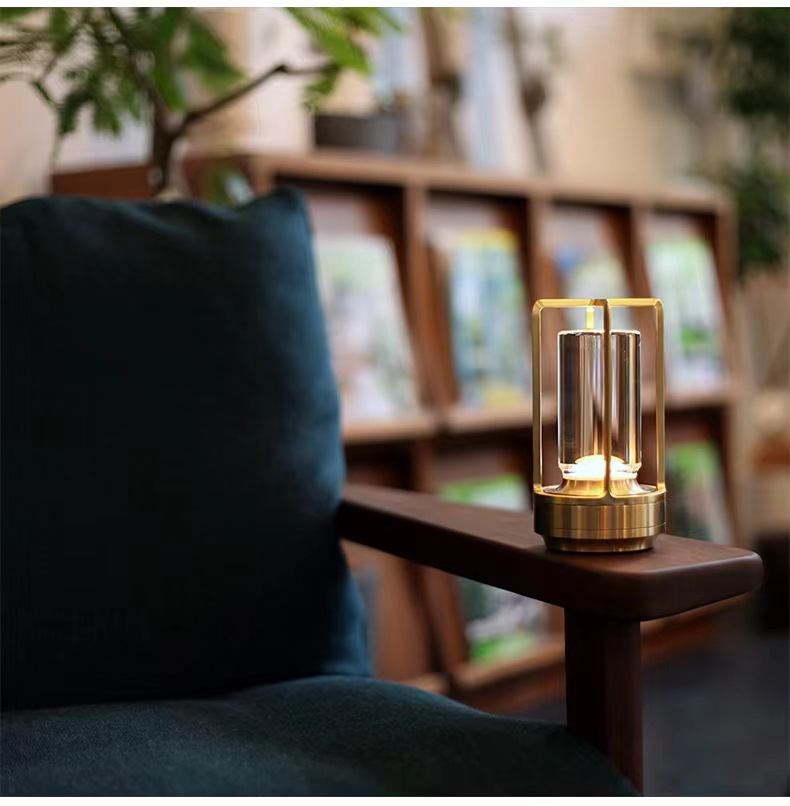 Japanese-style rechargeable table lamp hotel cafe bar clear bar romantic atmosphere lamp outdoor camping portable night light