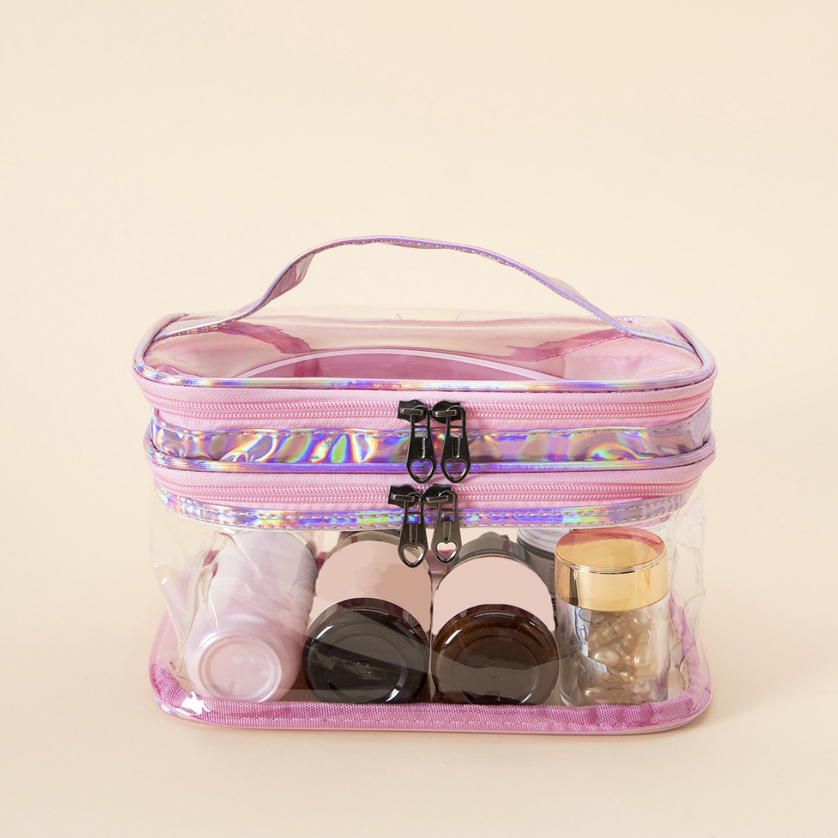 transparent-double-layer-large-capacity-cosmetic-bag-waterproof-travel-toiletry-bag-handheld-wet-and-dry-separation-makeup-storage-bag