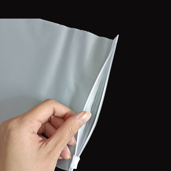 Transparent cpe frosted zipper bag panties garment bag wholesale pe plastic self-sealing bag socks underwear bag spot