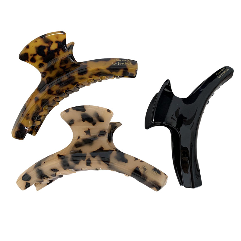 French Acetic Acid Curved Grab Clip Leopard Print Large Hair Hair Clip High-grade Female Hair Grab Hot Selling Accessories Yiwu Hair Accessories_voghion.com