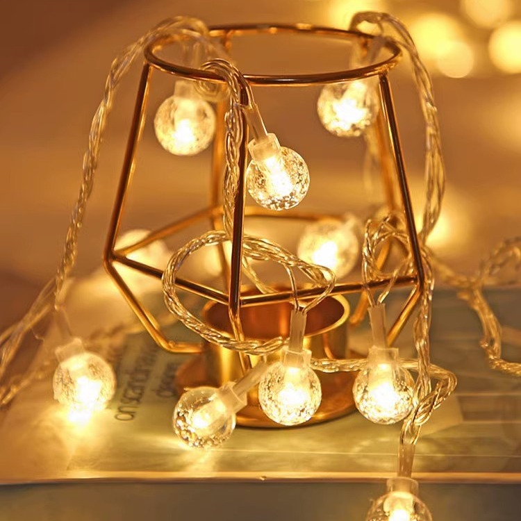 Wholesale LED solar light string Christmas festival wedding outdoor camping tent star light ball decorative colored lights