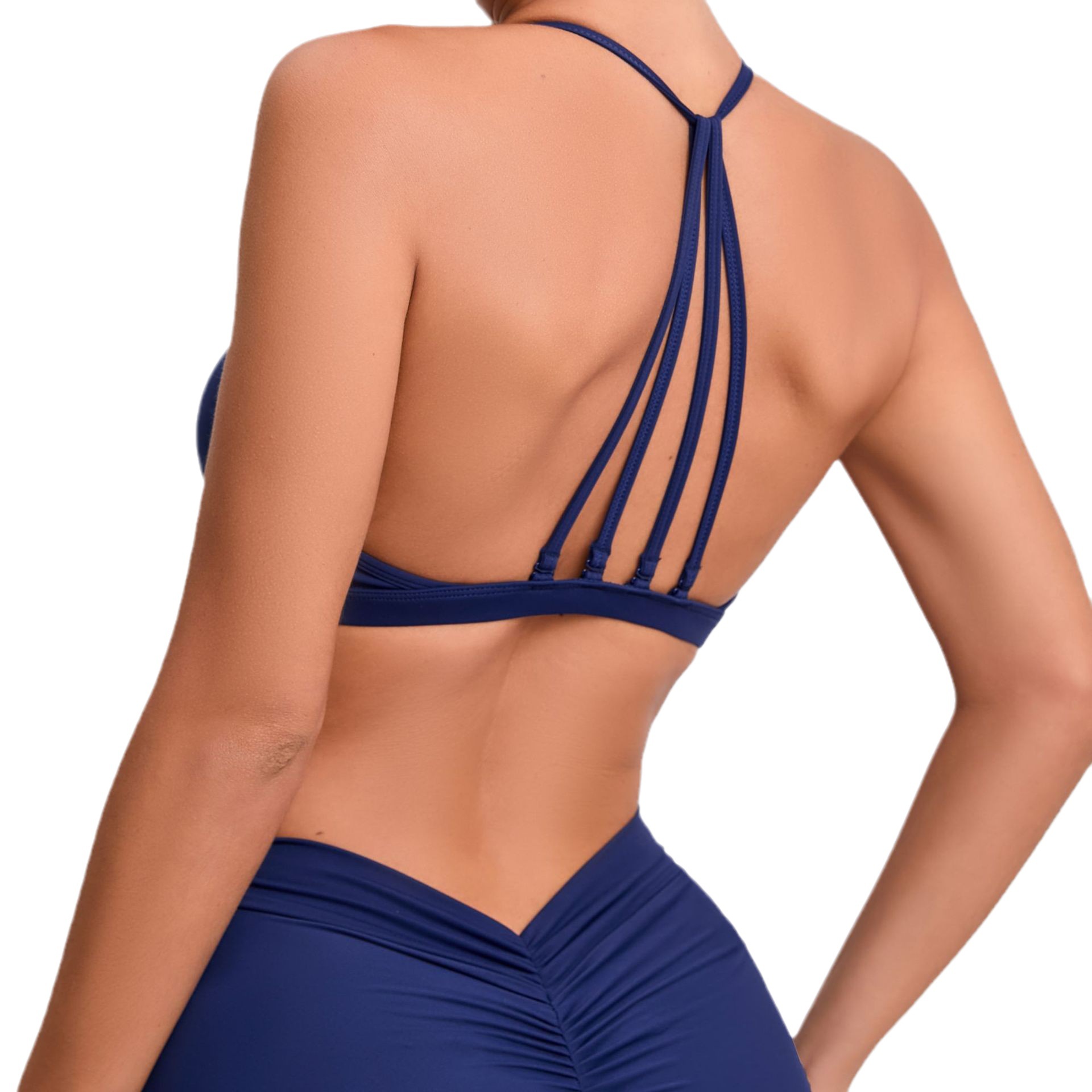 Detachable Shoulder Strap Yoga Top Women's Tight Quick-drying Sports Yoga Bra Outdoor Running Beauty Back Fitness Underwear