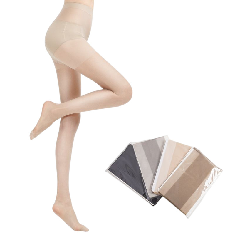 Summer Ultra-thin Sexy Core-spun Silk Pantyhose Internet Popular Anti-hook Silk Women's Silk Stockings High Waist Base Breathable Pantyhose