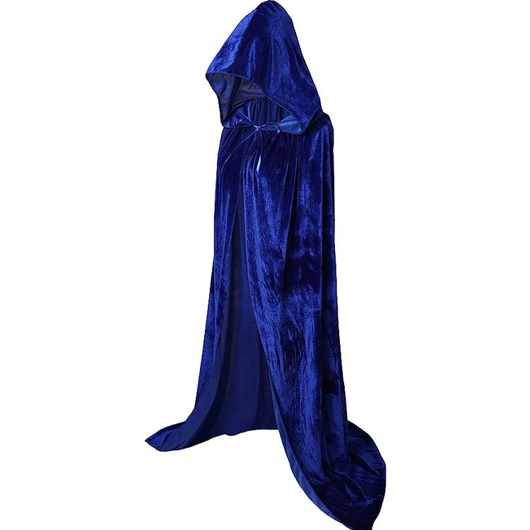 Cross-border Ghost Festival Velvet Cloak Table Flannel Cloak Halloween Stage Makeup Costume