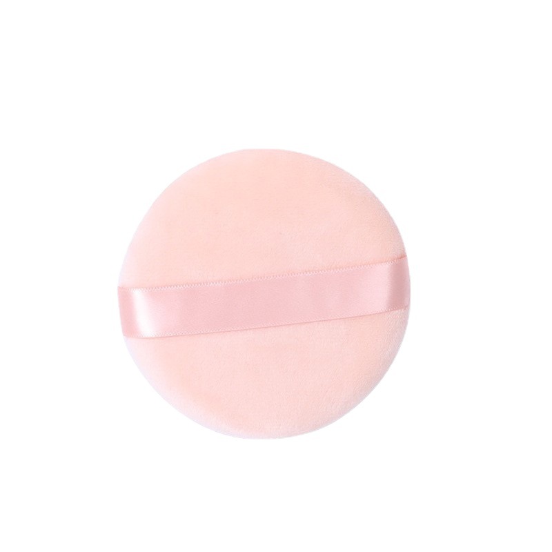 Yi Zhilian flocking powder puff honey powder loose powder puff round dry powder puff makeup makeup makeup puff factory wholesale