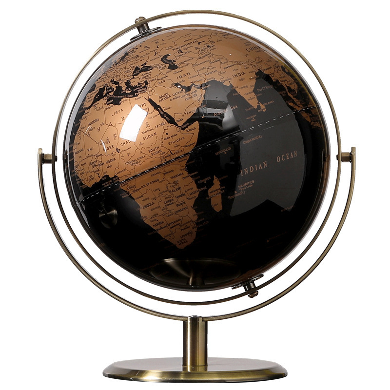 Modern light luxury high-end globe decoration wine cabinet office study desktop hallway living room home soft decoration