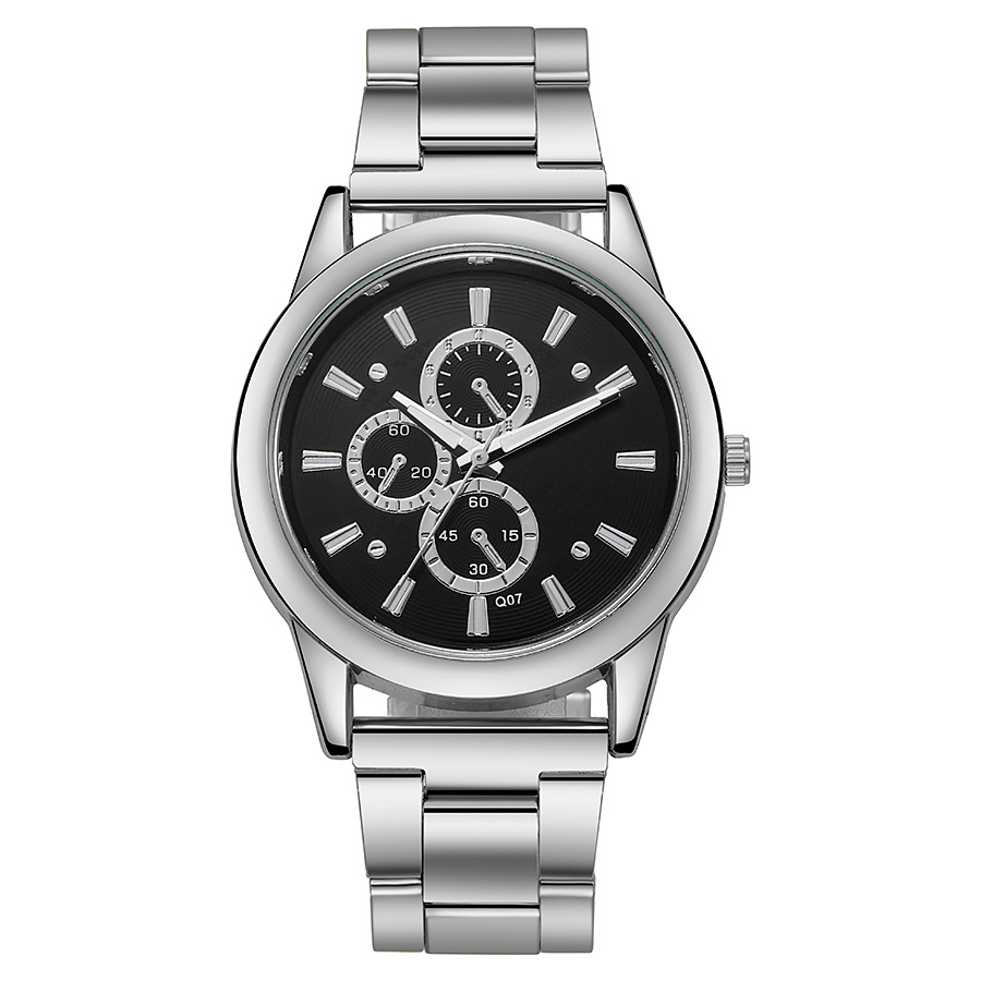 New neutral Watch men's Steel Belt women's Watch women's three-eye quartz Watch casual men's Watch wholesale Watch