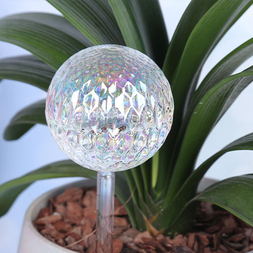 Fish diamond pattern spherical watering device household glass ball watering device automatic dripping lazy watering device