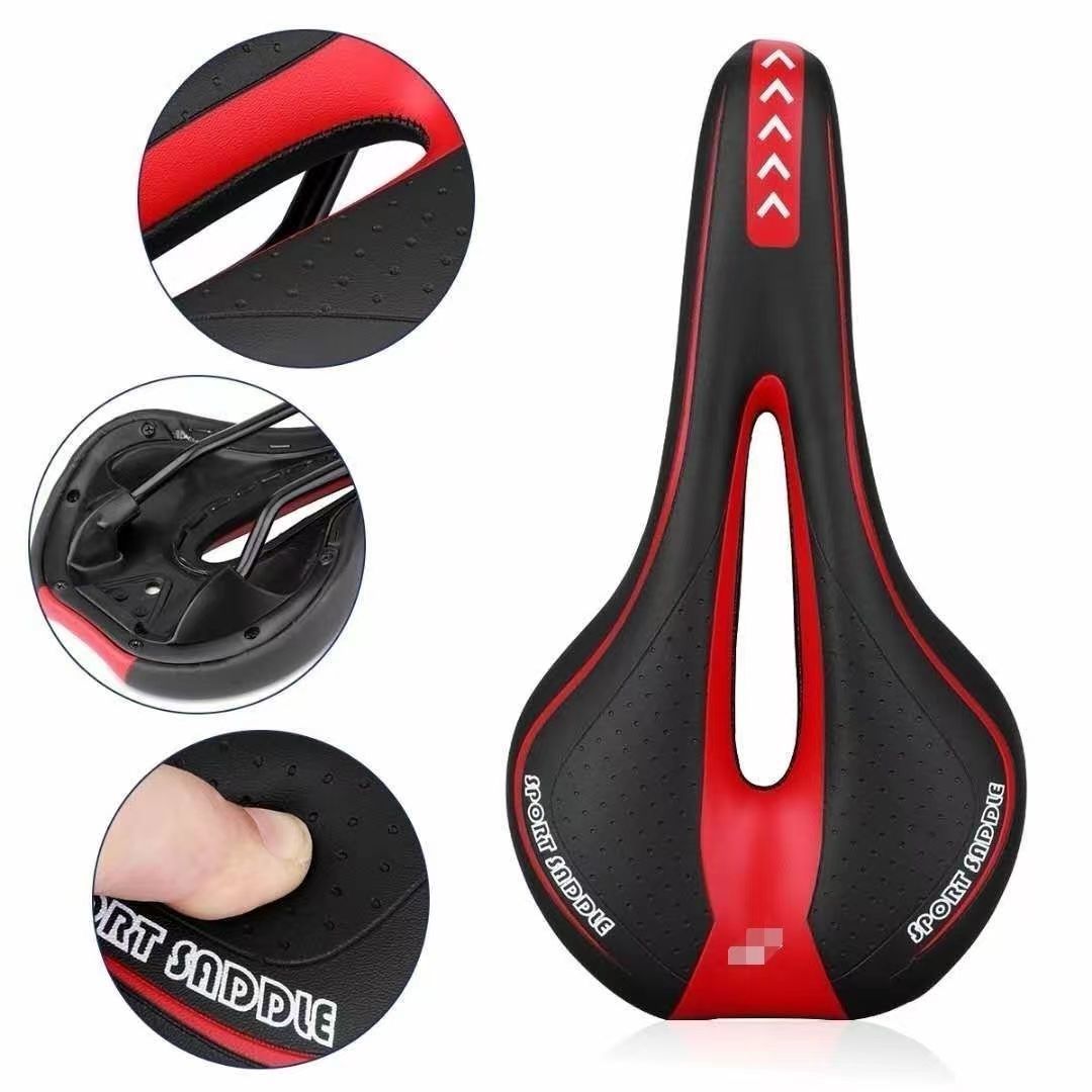 Mountain Bike Seat Cushion Bicycle Saddle Bicycle Seat Cushion Road Bike Saddle Comfortable Thickened Silicone Mesoporous Seat