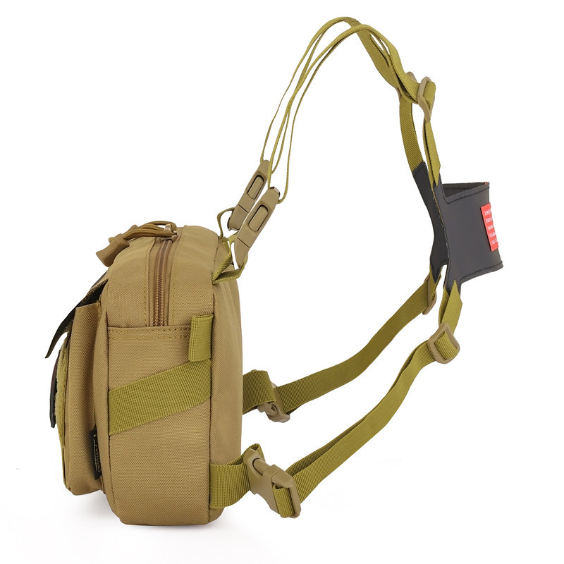 2023 New Trendy Cool Multifunctional Vest Bag Men's ins Style Riding Chest Bag Tooling Motorcycle Tactical Vest