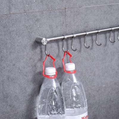 304 stainless steel hook toilet clothes hook perforated kitchen hanging pole bathroom towel hook kitchen row hook