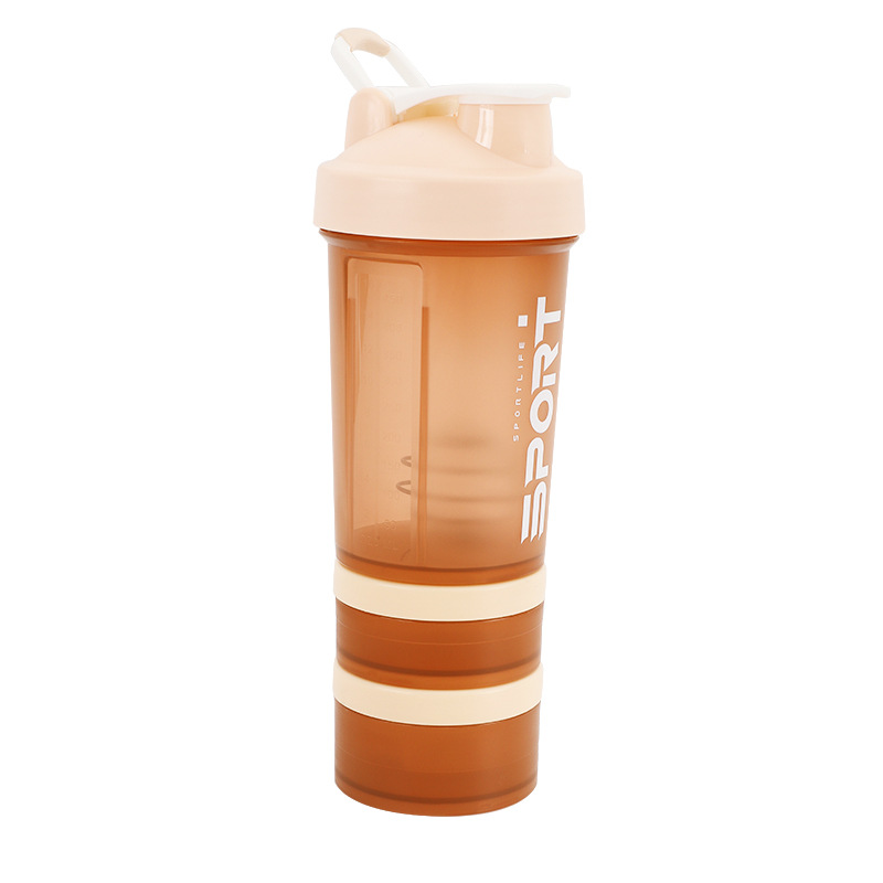 Three-layer shake Cup plastic cup protein powder with powder box fitness sports Cup milkshake cup mixing cup meal replacement Cup