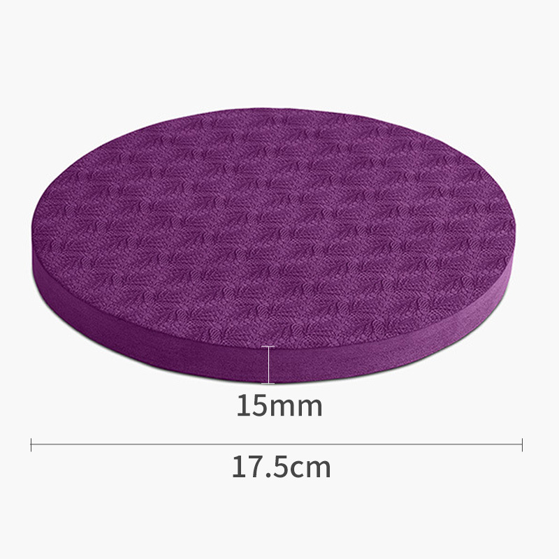 Round Yoga Tablet Auxiliary Support Mat Portable Small Motion Balance Protection Elbow Knee Pair Anti-slip