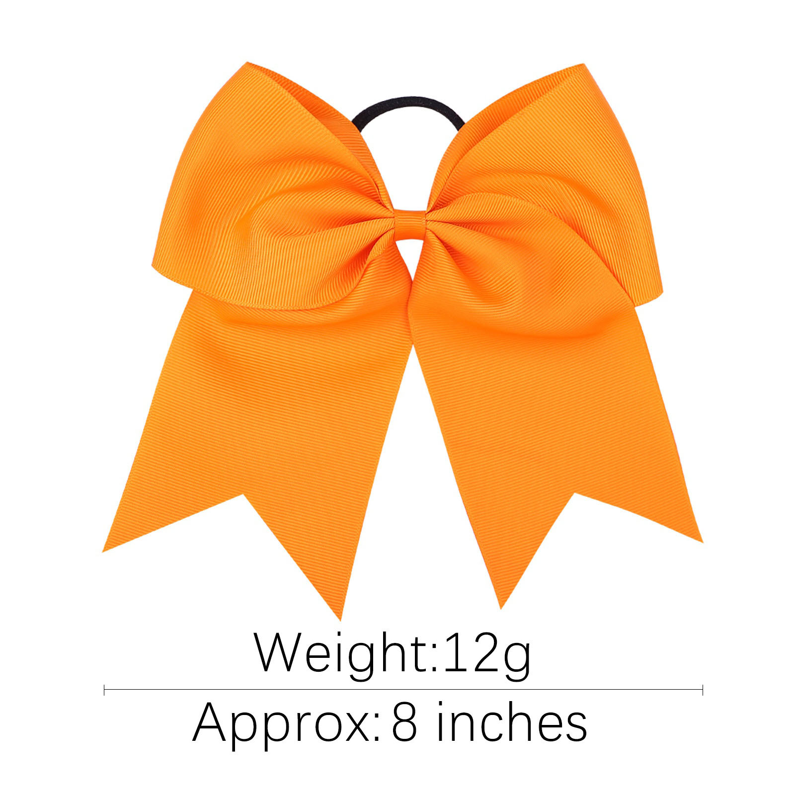Cross Border AliExpress Children's Headwear Girl Dance 8 Inch Dovetail Hair Ring European and American Bow Rubber Band 598