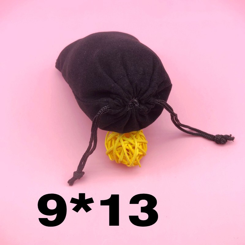 Flannel bag 5*7 manufacturer jewelry bag 7*9 black flannel bag bundle pocket jewelry 9*13 mobile power