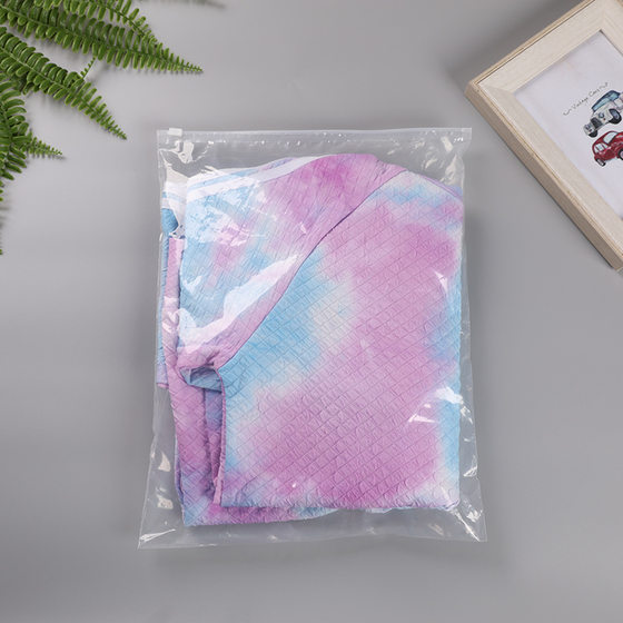 Wholesale clothing zipper bag plastic frosted/transparent socks T-shirt inner clothes storage packaging bag PE self-sealing