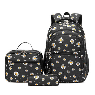 Cross-border New Backpack Female Primary School Student Schoolbag Fresh Print Backpack Water-repellent Daisy Cute Bag