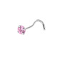 S-bar round powder zirconium nose nail