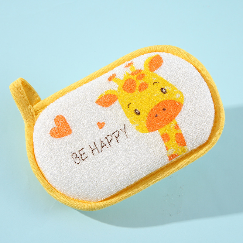 Baby Bath Cotton Baby Bath Supplies Baby Bath Wipe Bathing Sponge Newborn Bath Supplies Scrubbing Artifact