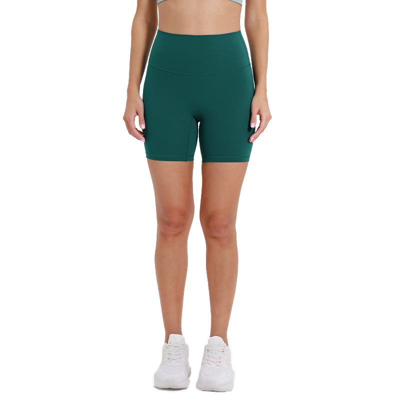 A generation of spring and summer new naked feeling no embarrassment line yoga shorts women's hip running fitness pants