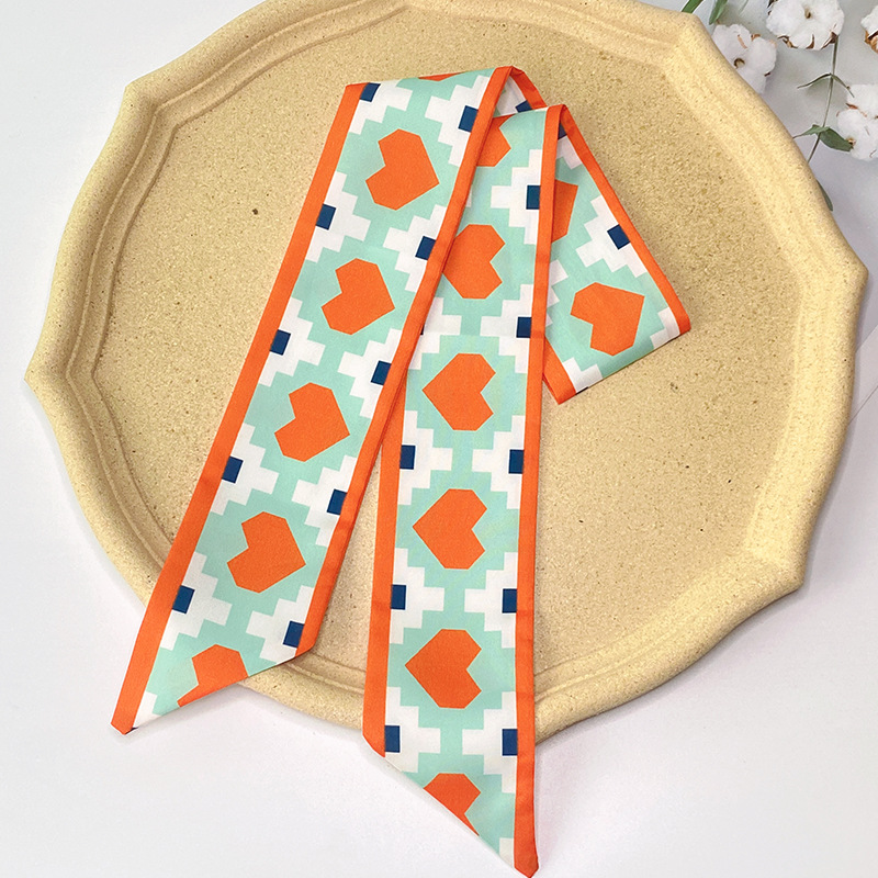 New Style Bow Hair Band Girl's Silk Scarf Antique Women's Tie Hair Ribbon Headwear Retro Hair Rope Hair Accessories French Style Super Fairy