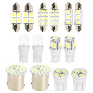 Car LED combination set 14PCs T10 indicator width lamp double tip reading lamp license plate lamp indoor lamp
