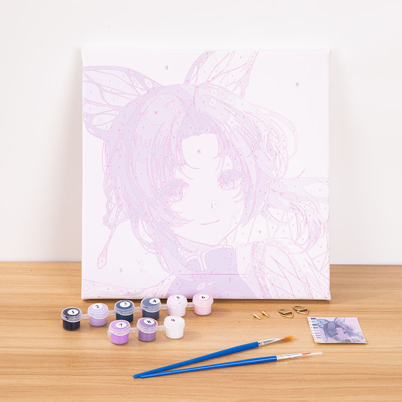 Factory direct supply diy digital oil painting kindergarten decompression hand-painted oil cartoon coloring decorative painting 20*20