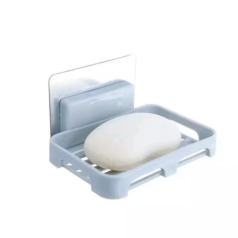 Soap box drain non-perforated soap box seamless paste wall-mounted soap rack bathroom rack factory wholesale