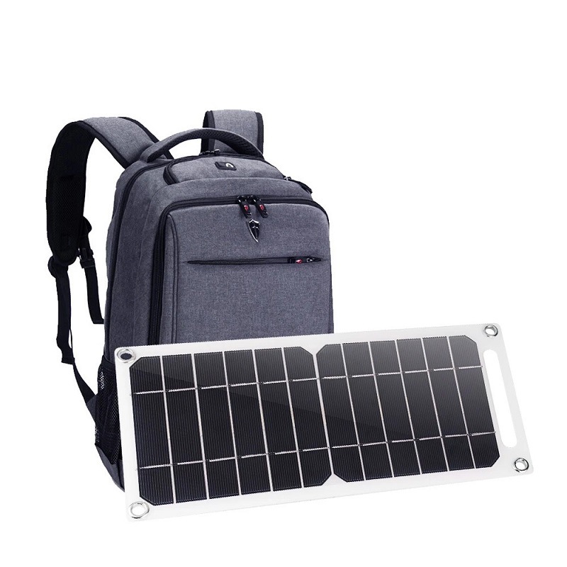 Flexible Outdoor Solar Charging Board 5V Mobile Phone Backpack Solar Charger Panel High Efficiency Monocrystalline Silicon Made in Guangdong