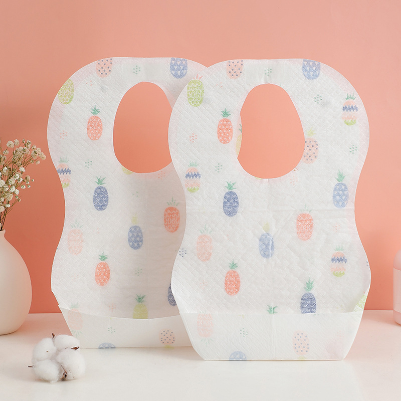 Cross-border English neutral Disposable bib baby bib thickened waterproof baby children's saliva towel spot wholesale