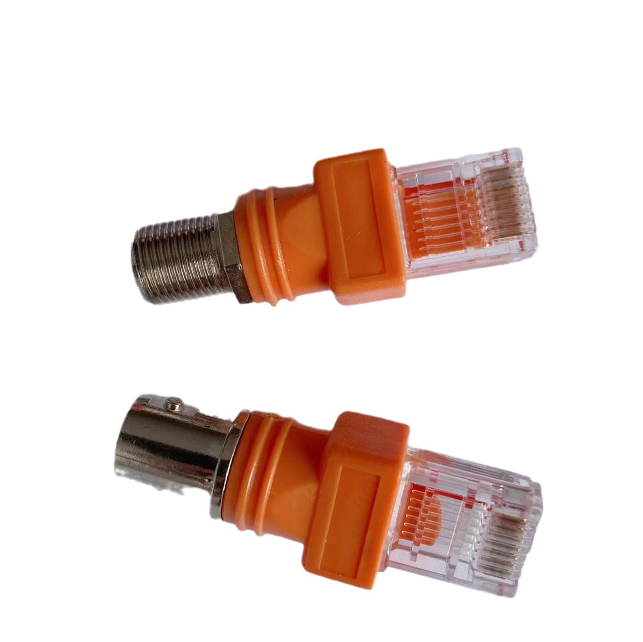 Crystal Head to bnc male-female head RI45 to F head RI45 to BNC head orange RJ45 to 6 types of networks