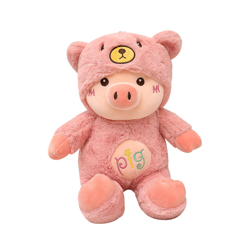 Cute Transformation Piggy Plush Toy Piggy Doll Bed Sleeping Pillow Children Girl Gift Doll Doll